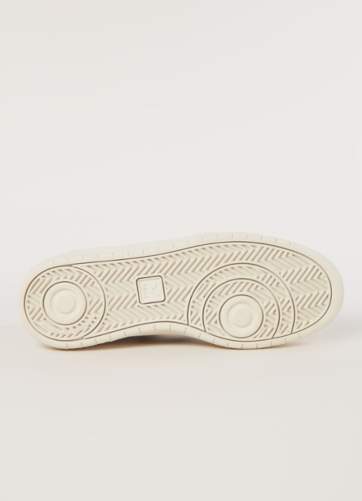 Veja V-10 sneaker van leer - detail 3 wit