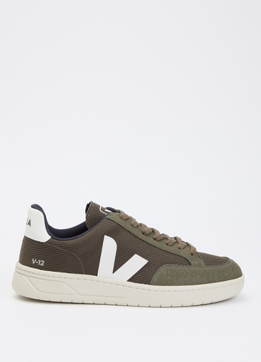 Veja V-12 sneaker met suède details