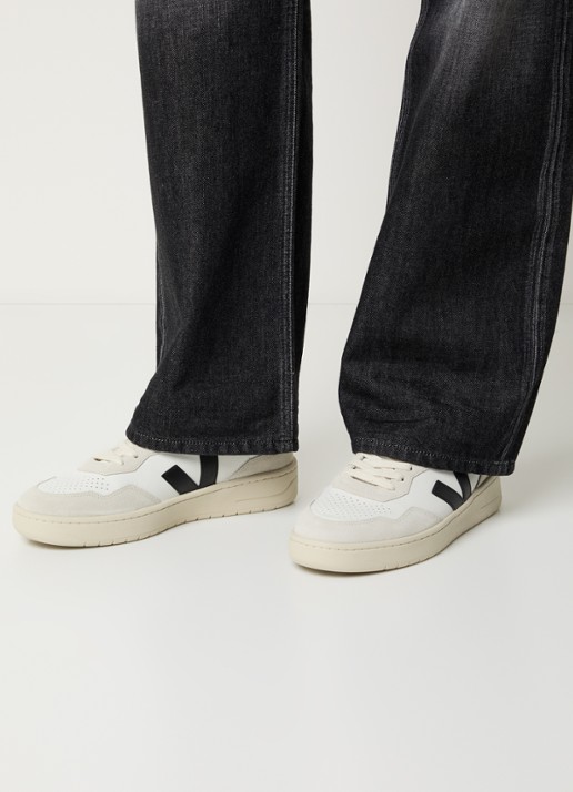 Veja V-90 sneaker van leer - voorkant 5 wit