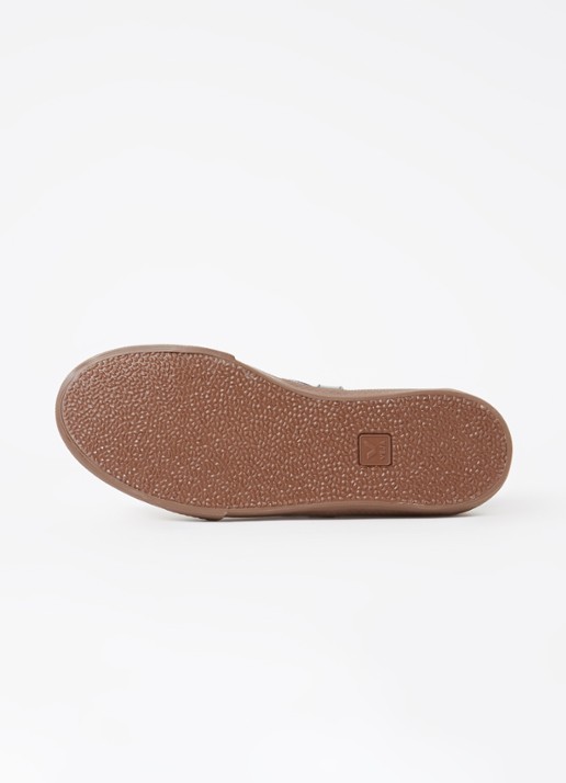 Veja Volley sneaker van leer met suède details - detail 6 gebroken wit