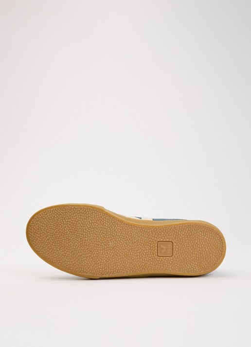 Veja Volley sneaker van suède - detail 5 staalblauw
