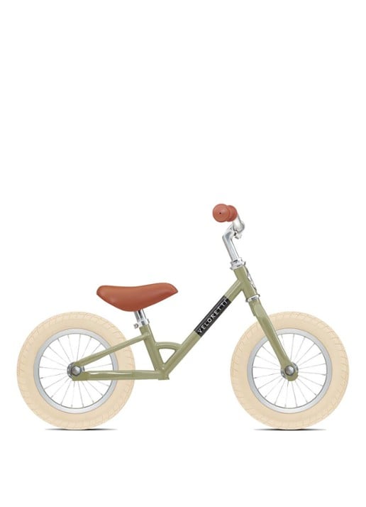 Veloretti Mini 12 inch Desert Moss loopfiets - voorkant mosgroen