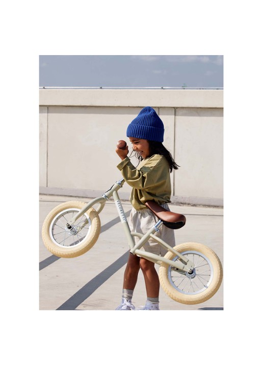 Veloretti Mini 12 inch Havana Blue loopfiets - voorkant 2 lichtblauw