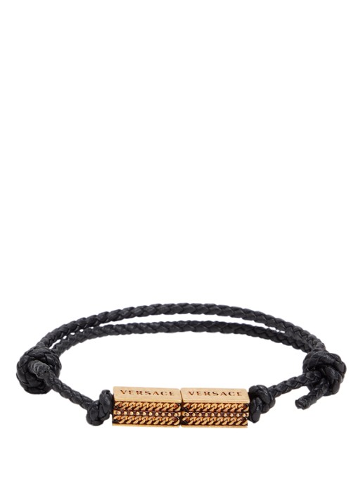 Versace Armband van leer