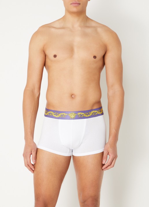 Versace Boxershort met logoband - voorkant 3 wit