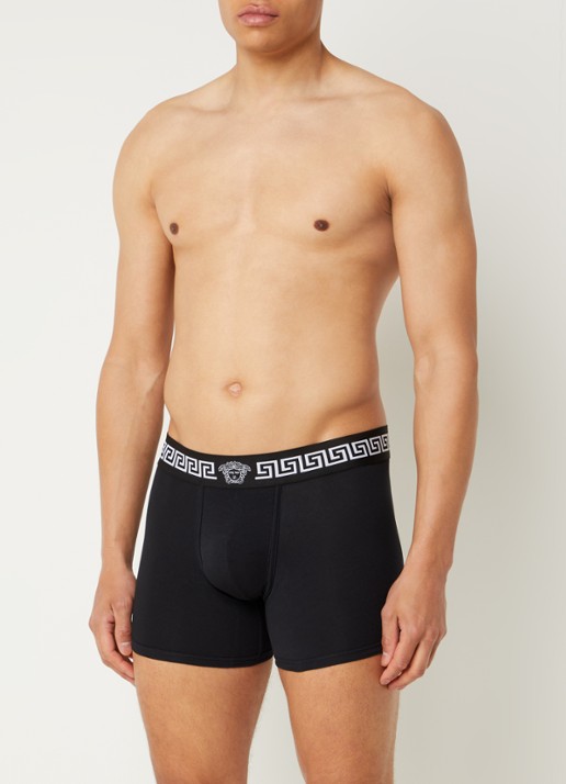 Versace Boxershort van katoen met logoband