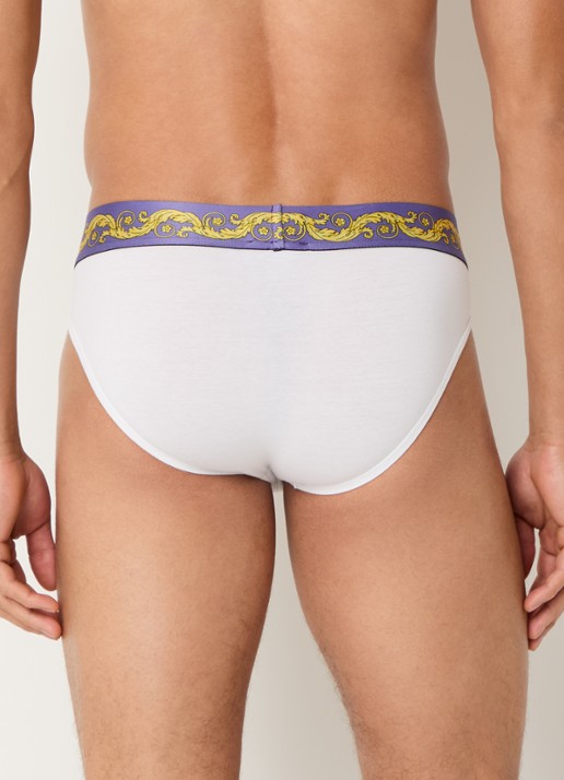 Versace Boxerslip met logoband - achterkant wit
