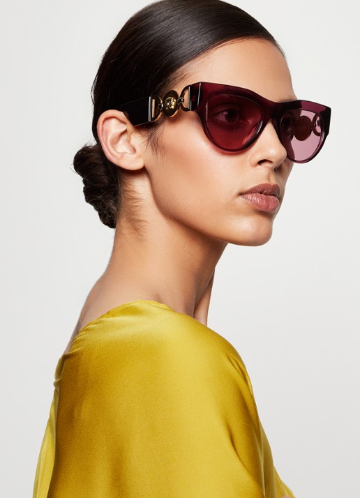 Versace Cat Eye zonnebril VE4440 - voorkant 2 donkerroze