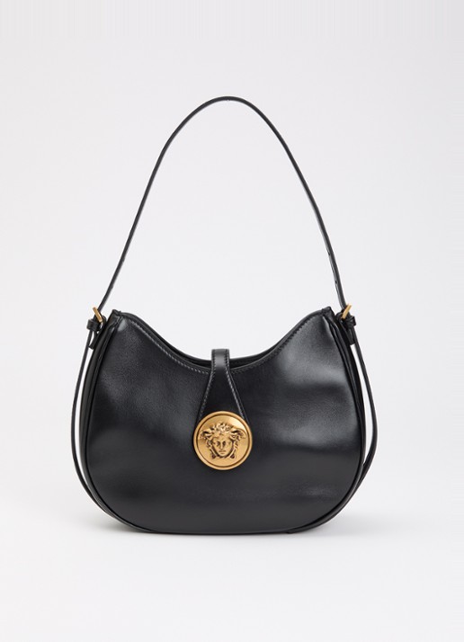 Versace Emblème schoudertas van lamsleer met logodetail