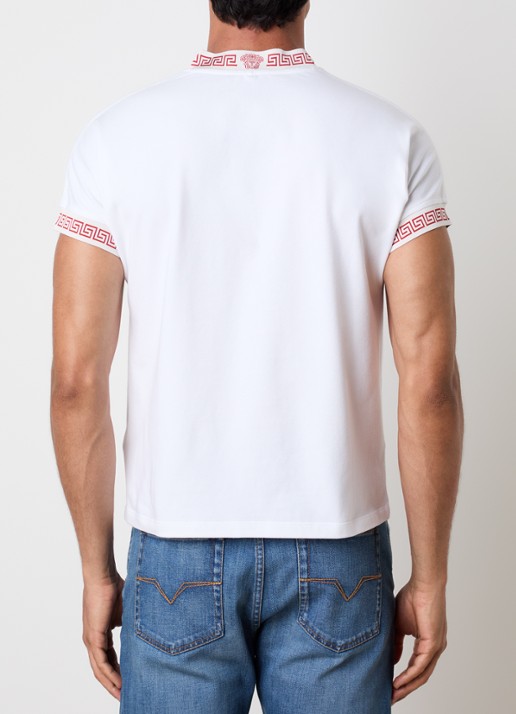 Versace Medusa Grace T-shirt met V-hals - achterkant wit