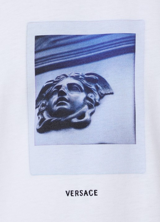 Versace Medusa T-shirt met print - detail 5 wit