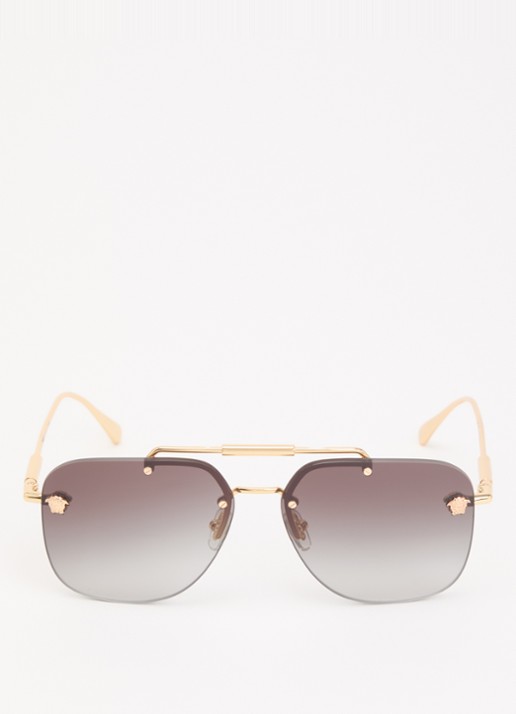 Versace Piloten zonnebril VE2296 - detail 2 goud
