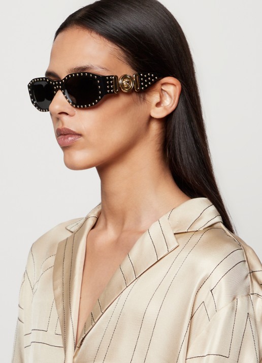 Versace Retro zonnebril VE4361 - voorkant 2 zwart
