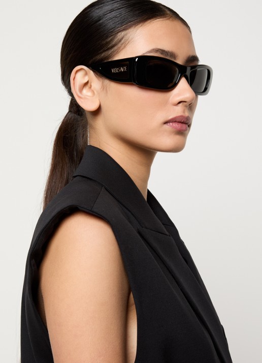 Versace Retro zonnebril VE4481 - voorkant 5 zwart