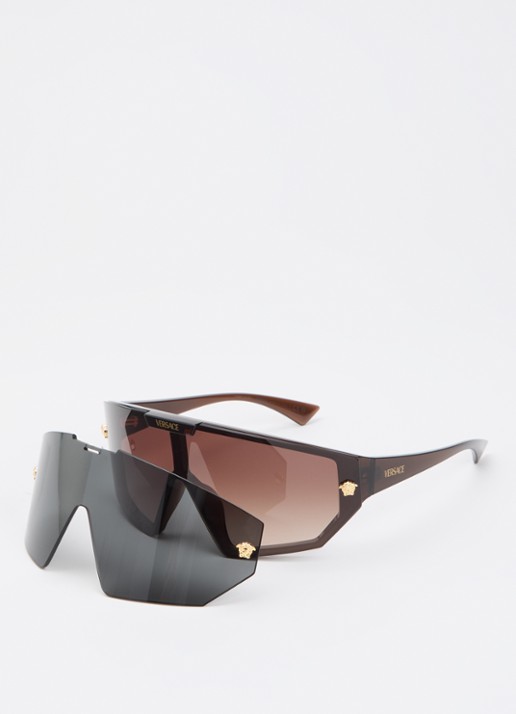 Versace Shield zonnebril VE4461 - voorkant 5 bruin