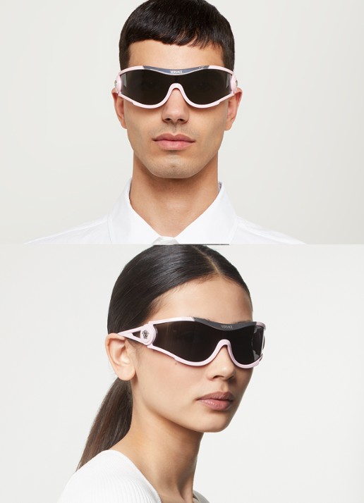 Versace Shield zonnebril VE4475 - voorkant 2 lichtroze