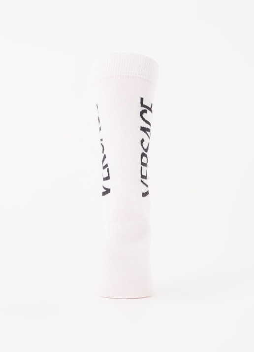 Versace Sokken met logo  - voorkant 2 wit