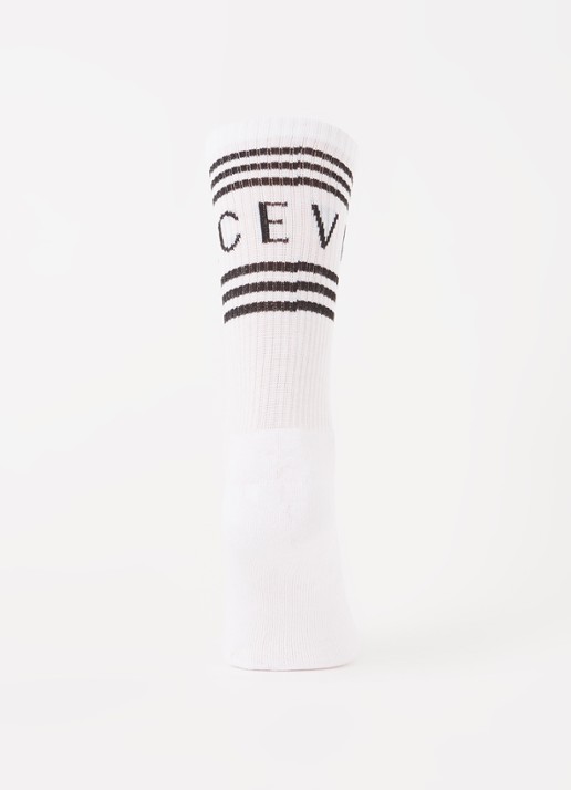 Versace Sportsokken met logo  - voorkant 3 wit