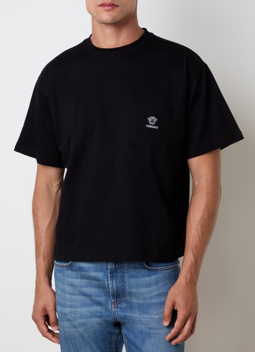 Versace T-shirt met logoborduring