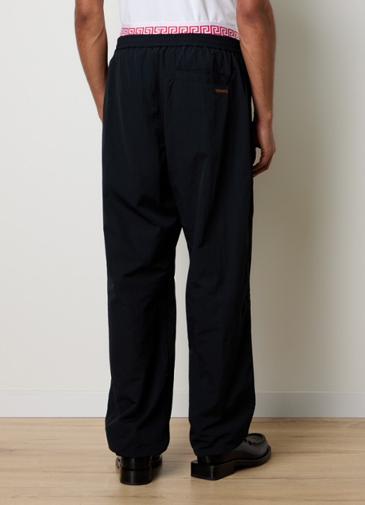 Versace Wide fit trackpants met steekzakken en logo - achterkant 6 zwart