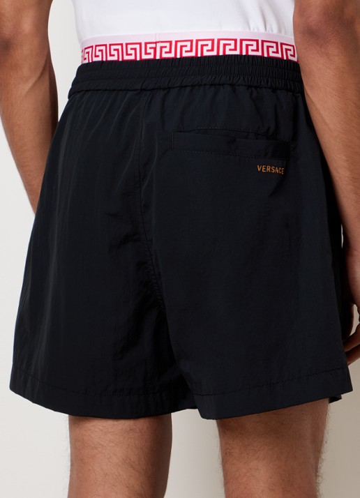 Versace Zwemshorts met steekzakken en logo - achterkant 5 zwart