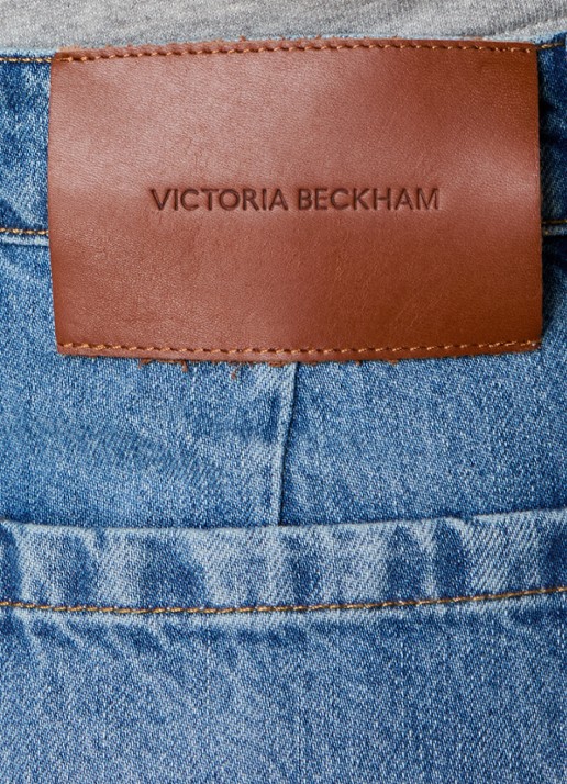 Victoria Beckham Alina 32 Inch high waist flared leg jeans met persplooi - detail 4 jeans