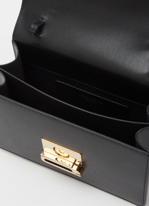 Victoria Beckham Dorian Small handtas van kalfsleer met afneembare schouderriem - detail 5 zwart