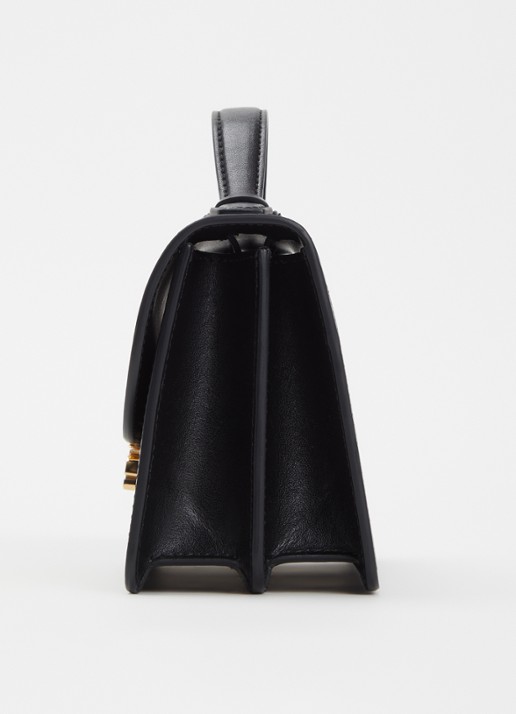 Victoria Beckham Dorian Small handtas van kalfsleer met afneembare schouderriem - detail 6 zwart