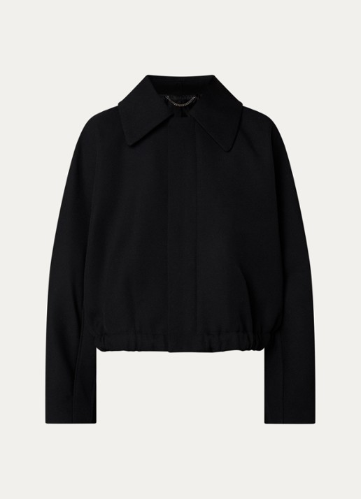 Victoria Beckham Jack van wol met steekzakken - voorkant 5 zwart