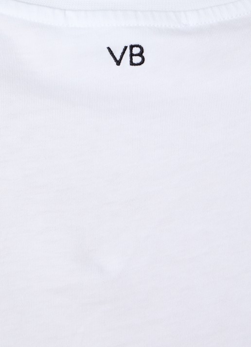 Victoria Beckham Jamie T-shirt met ronde hals - detail 3 wit