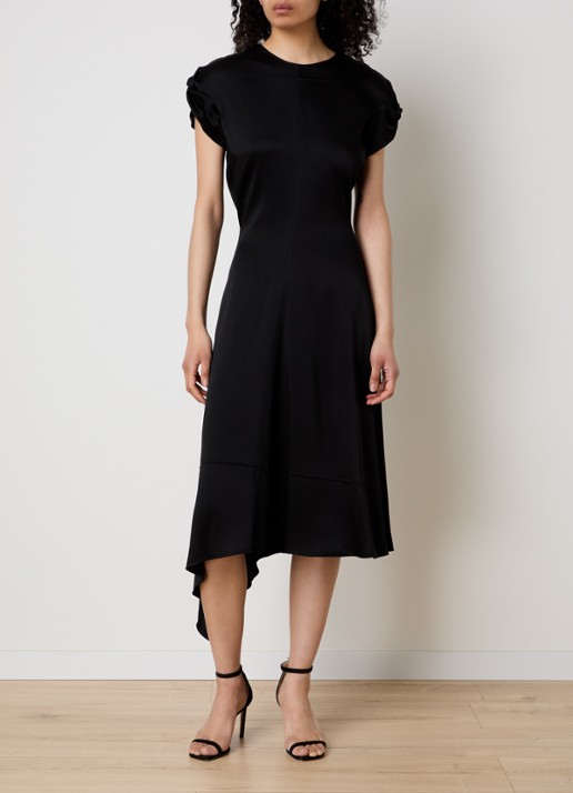 Victoria Beckham Midi jurk met asymmetrische zoom