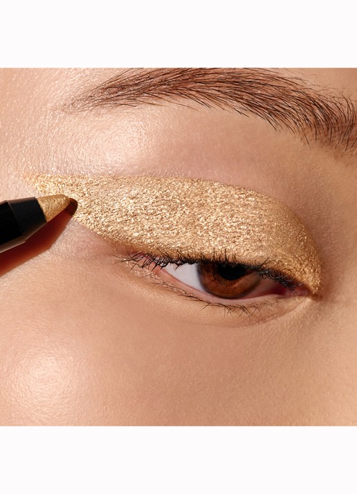 Victoria Beckham Satin Kajal Liner - oogpotlood - detail 4 gold lamé