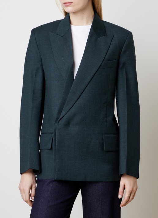 Victoria Beckham Sculptural Layered blazer van scheerwol