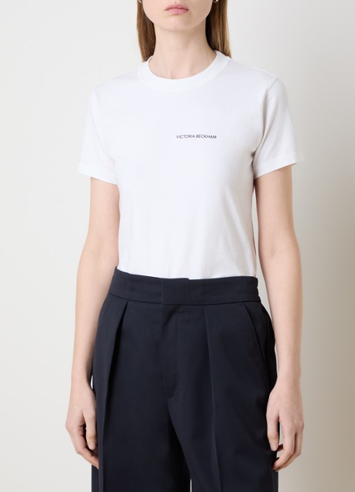 Victoria Beckham T-shirt met logo