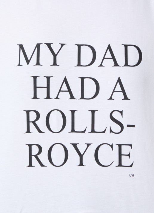 Victoria Beckham T-shirt met print  - detail 3 wit