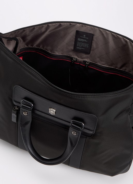 Victorinox Architecture Urban 2 Compact weekendtas met leren details - detail zwart