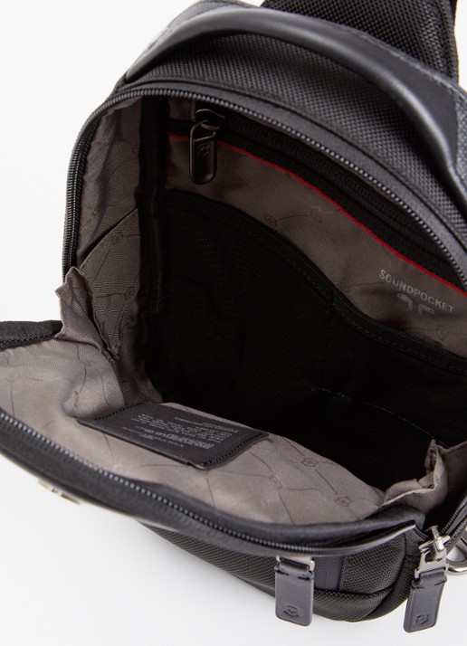 Victorinox Architecture Urban 2 crossbodytas met leren details - detail 3 zwart