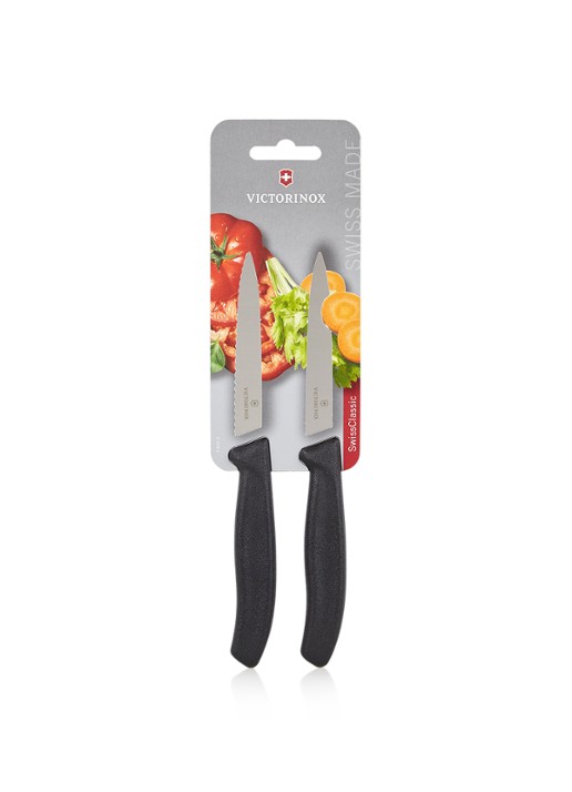Victorinox Swissclassic schilmes set van 2 - voorkant zilver