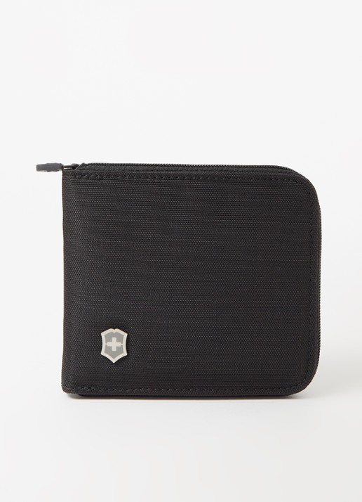 Victorinox Travel portemonnee met logo - voorkant 2 zwart