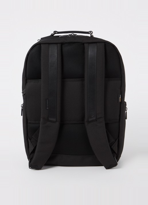 Victorinox Werks Professional Cordura Deluxe rugzak met 15 inch laptopvak - achterkant 3 zwart