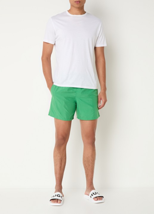 Vilebrequin Moorea zwemshorts met print en steekzakken - voorkant 4 groen