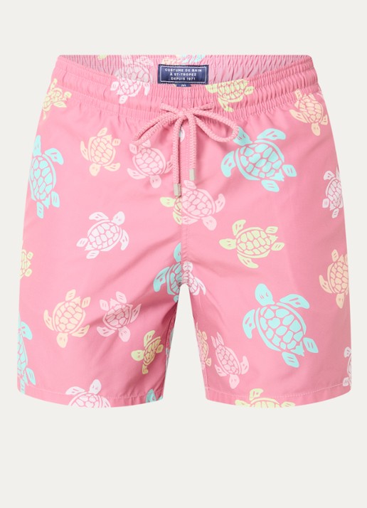 Vilebrequin Moorea zwemshorts met print - voorkant roze