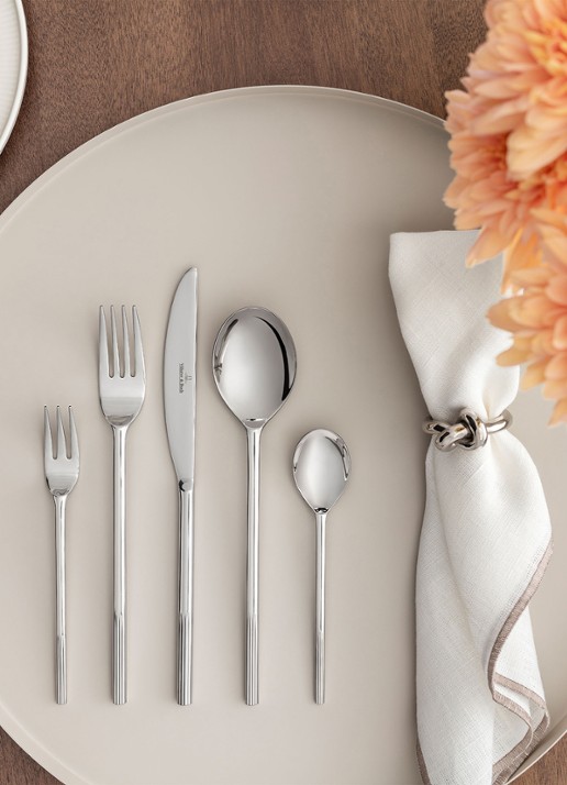 Villeroy & Boch Afina bestekset 30-delig - voorkant 5 zilver