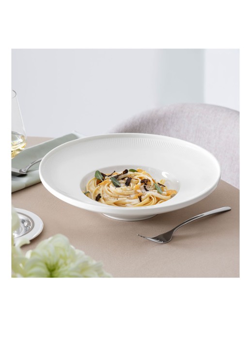 Villeroy & Boch Afina diep bord 29 cm - voorkant 3 gebroken wit