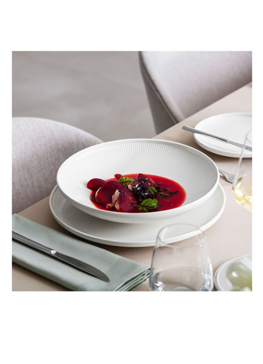 Villeroy & Boch Afina schaal 25 cm - detail gebroken wit