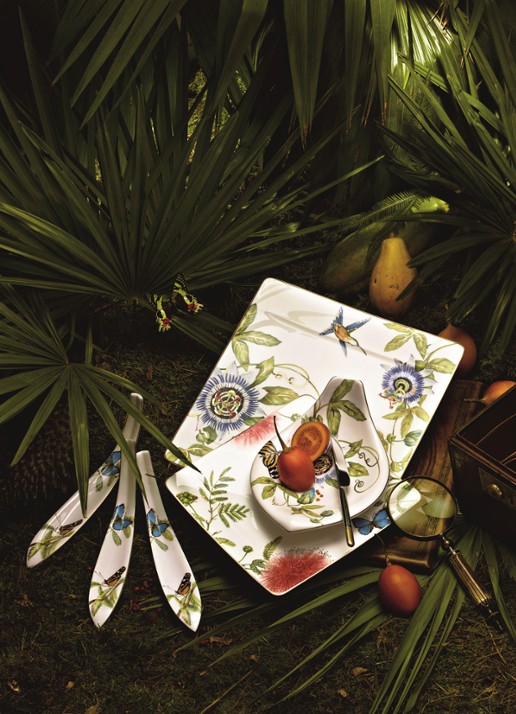 Villeroy & Boch Amazonia ontbijtbord 23 cm - voorkant 2 groen