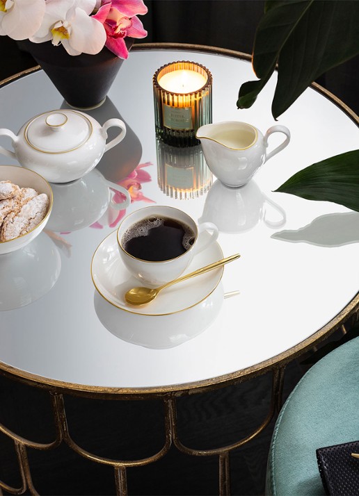 Villeroy & Boch Anmut Gold koffiekopje 20 cl - achterkant 4 gebroken wit
