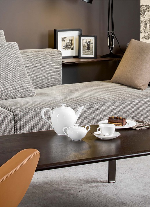 Villeroy & Boch Anmut suikerpot - voorkant 2 gebroken wit