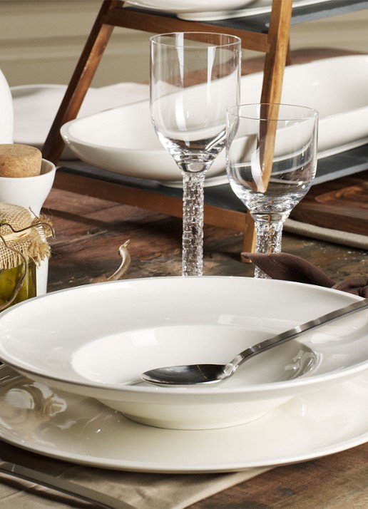 Villeroy & Boch Artesano Original pizzabord 32 cm - voorkant 3 gebroken wit