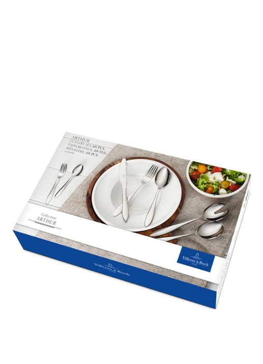 Villeroy & Boch Arthur bestekset 68-delig - voorkant 3 zilver